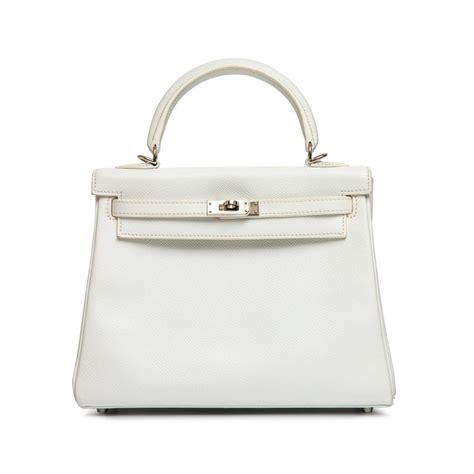 kelly white hermes|hermes kelly 25cm.